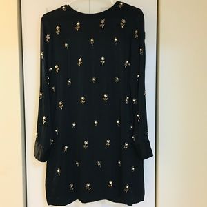 ZARA Black Studded Dress